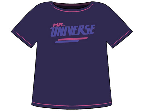 Mr. Universe Adult Black T-Shirt